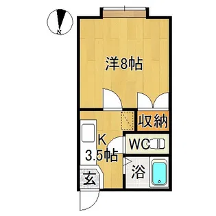 フレールナカノ【1階】の間取り