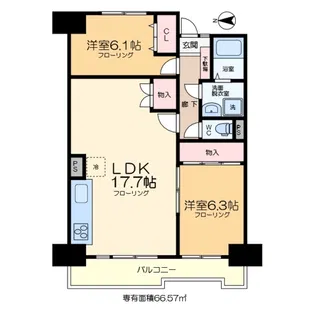 綾瀬プルミエ【7階】の間取り