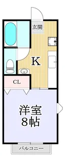タチバナコーポ【1階】の間取り