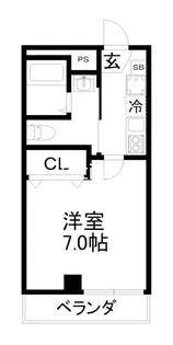 メゾン・オンディーヌ【4階】の間取り