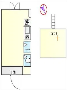 フレシール中落合【1階】の間取り