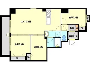 ヴィオーラ江坂【2階】の間取り
