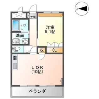 ディアエンジェル【2階】の間取り