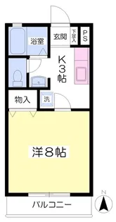 プレンボヌール【1階】の間取り
