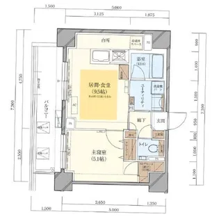 ラ・クラッセ札幌大通ミッドシティ【6階】の間取り