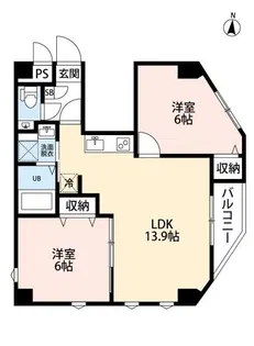 ソラシア小岩【3階】の間取り