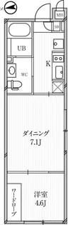 ルクレ高田馬場【4階】の間取り