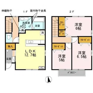 ラウルス B棟の間取り