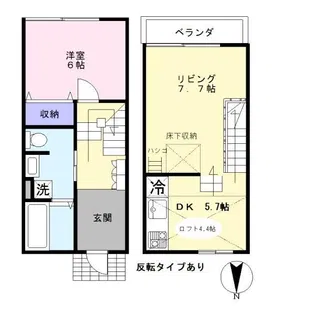 パークコート城東 D棟【1階】の間取り