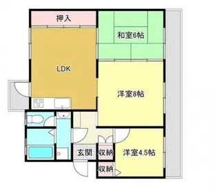 アーバンコート山根【2階】の間取り
