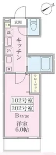 ラ・パーチェ小机【1階】の間取り