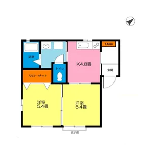 ミレーニア多摩境【1階】の間取り