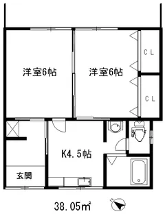 南ハウス【2階】の間取り