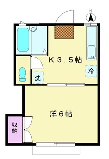東京都新宿区中落合4【アパート】の間取り