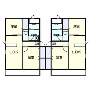 ハーベストコートB【2階】の間取り