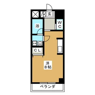 ロゼレーヌ【6階】の間取り