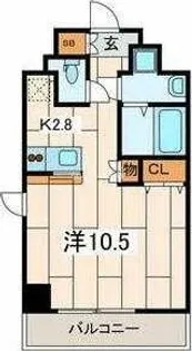 La Bella Vita 横浜大通り公園【5階】の間取り