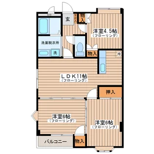ヒルトップα 205【2階】の間取り