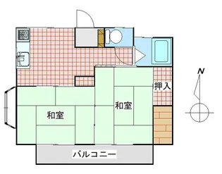 カーサピッコラ【2階】の間取り