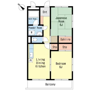 マンションしかの【4階】の間取り