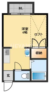 プチメゾン旭【1階】の間取り