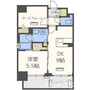 エステムコート難波Vブロード【6階】の間取り