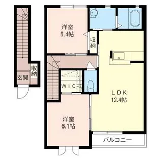 フロースケラシーA【2階】の間取り