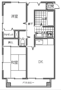 D.C.Hills【2階】の間取り