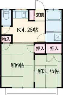 コーポつかさ【2階】の間取り