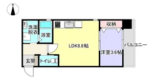 la sincerite上荒田【9階】の間取り