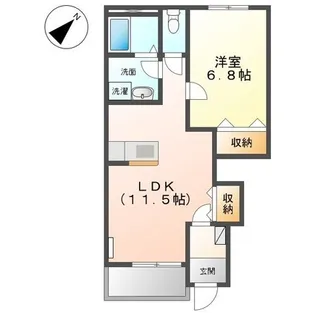 広島県呉市広名田2【アパート】の間取り