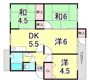 兵庫県神戸市垂水区狩口台4【マンション】の間取り