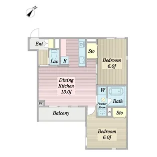 ラヴァンド【3階】の間取り