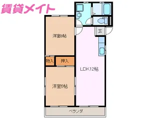 グランデール【2階】の間取り