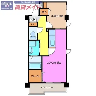 M’s南ヶ丘【1階】の間取り