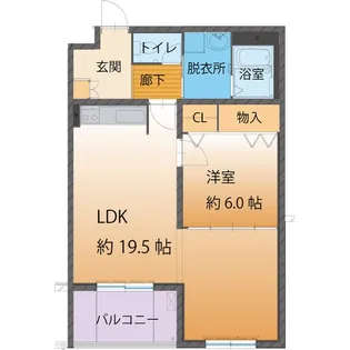 ベーシックマンションII【1階】の間取り