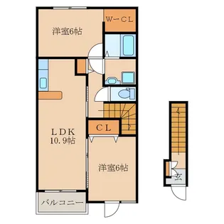 グランツ・プラシード【2階】の間取り