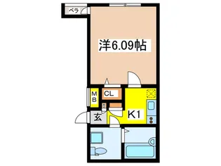 ステイエム新宿北【4階】の間取り