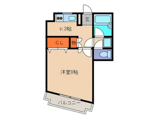 ボンマルシェ池田【3階】の間取り