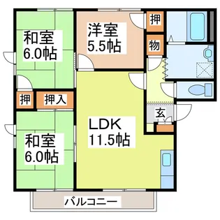 クレステージ・セピアIII【2階】の間取り
