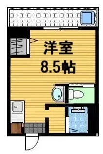 1Kの間取り画像
