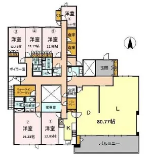 南部坂コンパウンドB棟【2階】の間取り