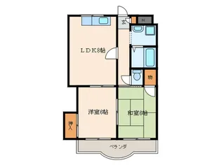 稲野駅前やのビル【5階】の間取り
