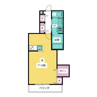 ラ・フレーシュ・E【2階】の間取り