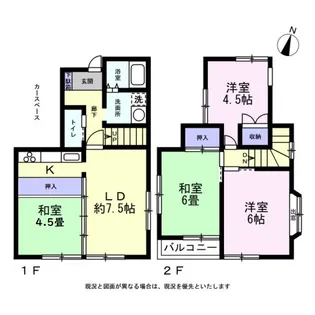 神奈川県綾瀬市上土棚中6【一戸建】の間取り