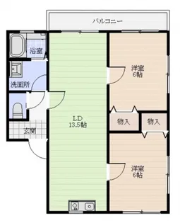 サザンクロス【1階】の間取り