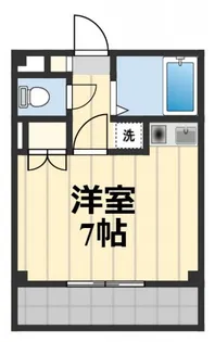 メゾンドゥラポール【4階】の間取り