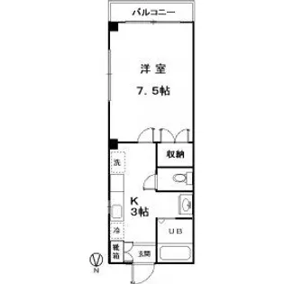 東京都世田谷区大原2【マンション】の間取り