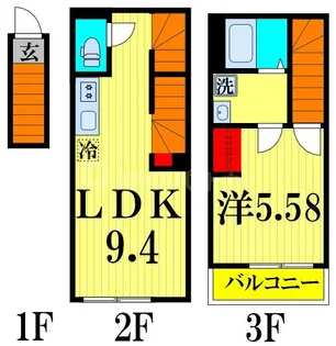 東京都葛飾区亀有5【アパート】の間取り
