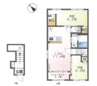 パルテノス【2階】の間取り